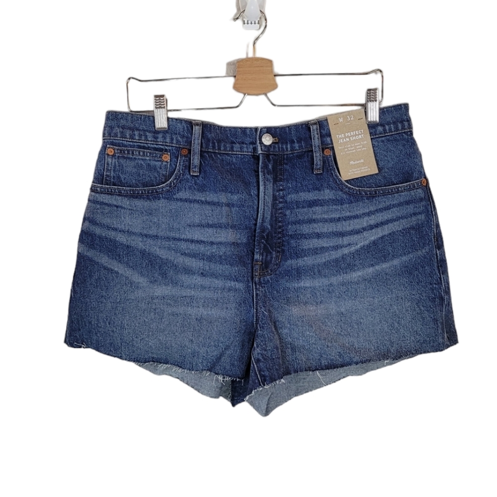 MADEWELL The Perfect Jean Short‎ in Burnett Wash Size 32